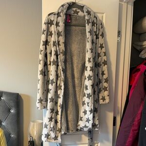 La SENZA Gray Star Print Robe